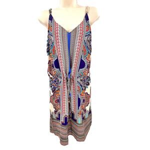 Lucy & Laurel Dress Women's 6 Boho Tribal Paisley Festival Summer Moroccan Beach